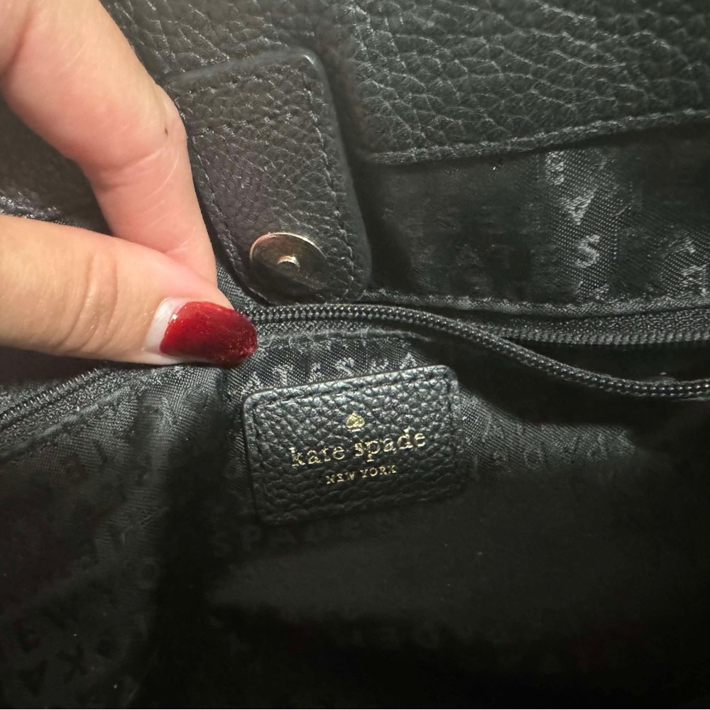 Kate Spade Black Leather Satchel - Picture 4 of 4